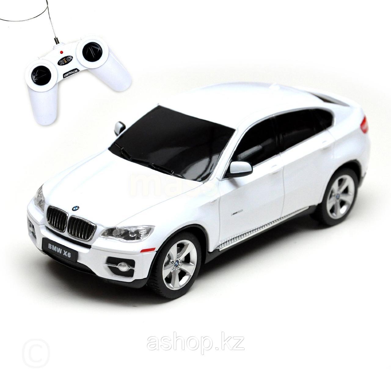 Радиоуправляемая модель автомобиль Rastar BMW X6, 1:24, Управление: Джойстик, Материал: Пластик, Цвет: Белый,