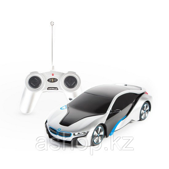 Радиоуправляемая модель автомобиль Rastar BMW I8, 1:24, Управление: Джойстик, Материал: Пластик, Цвет: Серебри