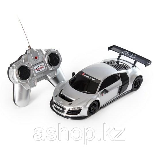 Радиоуправляемая модель автомобиль Rastar AUDI R8, 1:24, Управление: Джойстик, Материал: Пластик, Цвет: Серебр
