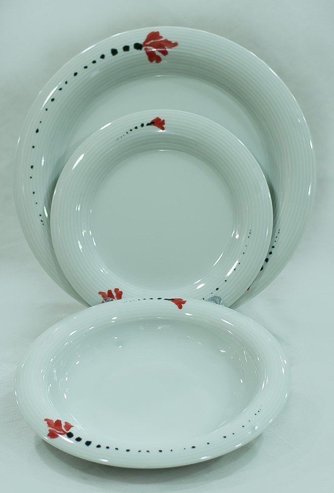 Набор тарелок 6 персон 18 предм Catrin 29920 (Thun, Чехия), фото 1