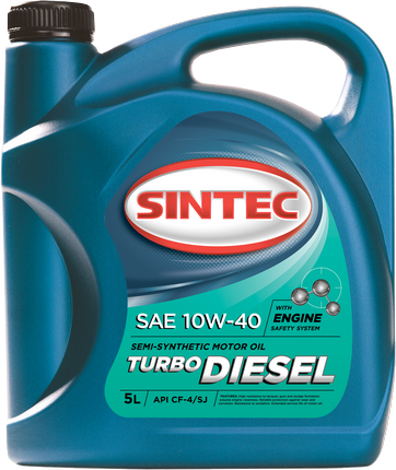 Масло моторное SINTEC Turbo Diesel SAE 10w40 API CF-4/CF/SJ (5л)