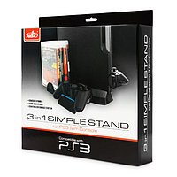 Подставка с подсветкой 3 в 1 Sony PlayStation 3 Slim Simple Stand 3 in 1 PEGA, PS3, фото 1