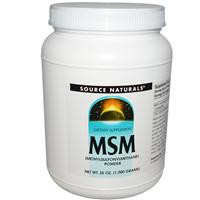 МСМ (MSM) - Метилсульфонилметан (сера), порошок, 1000 гр, Source Naturals