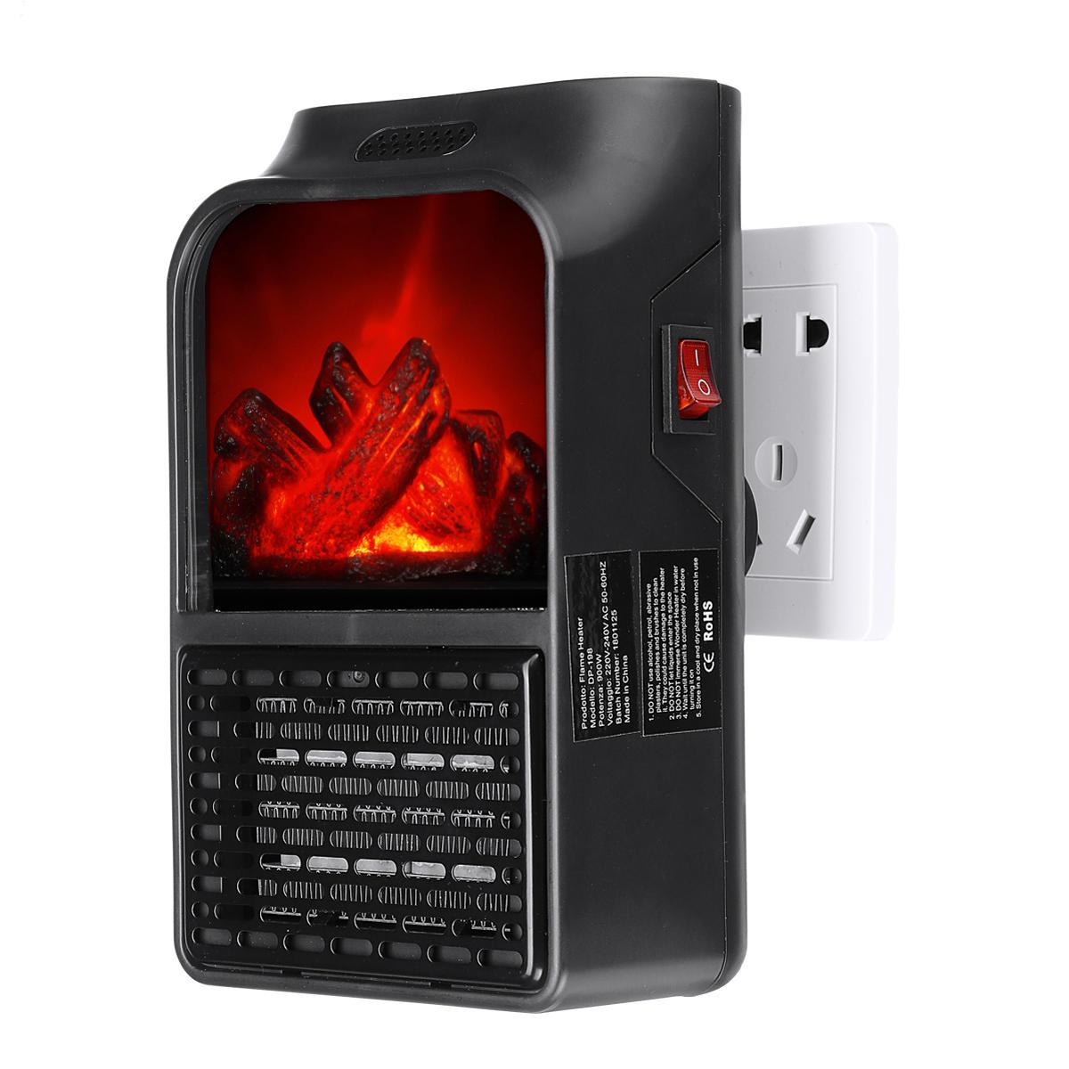 Портативный обогреватель Flame Heater с имитацией камина.