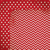 Бумага полистно 12х12 "Wild Berry Chevron" Bo Bunny