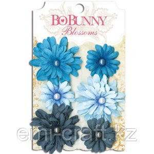 Набор цветов "Denim Blue Daisy" Bo Bunny - фото 1 - id-p4184797