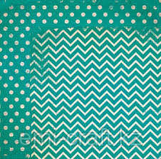 Бумага полистно 12х12 "Turquoise Chevron" Bo Bunny