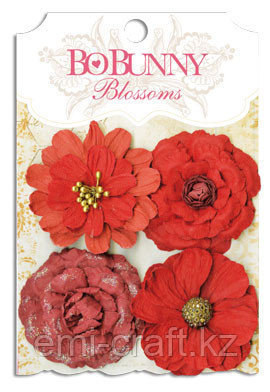 Bo Bunny Набор цветов "Wildberry Zinnia", фото 1