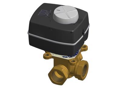 Watts 25 электр жетегі бар үш жақты клапан, фото 1