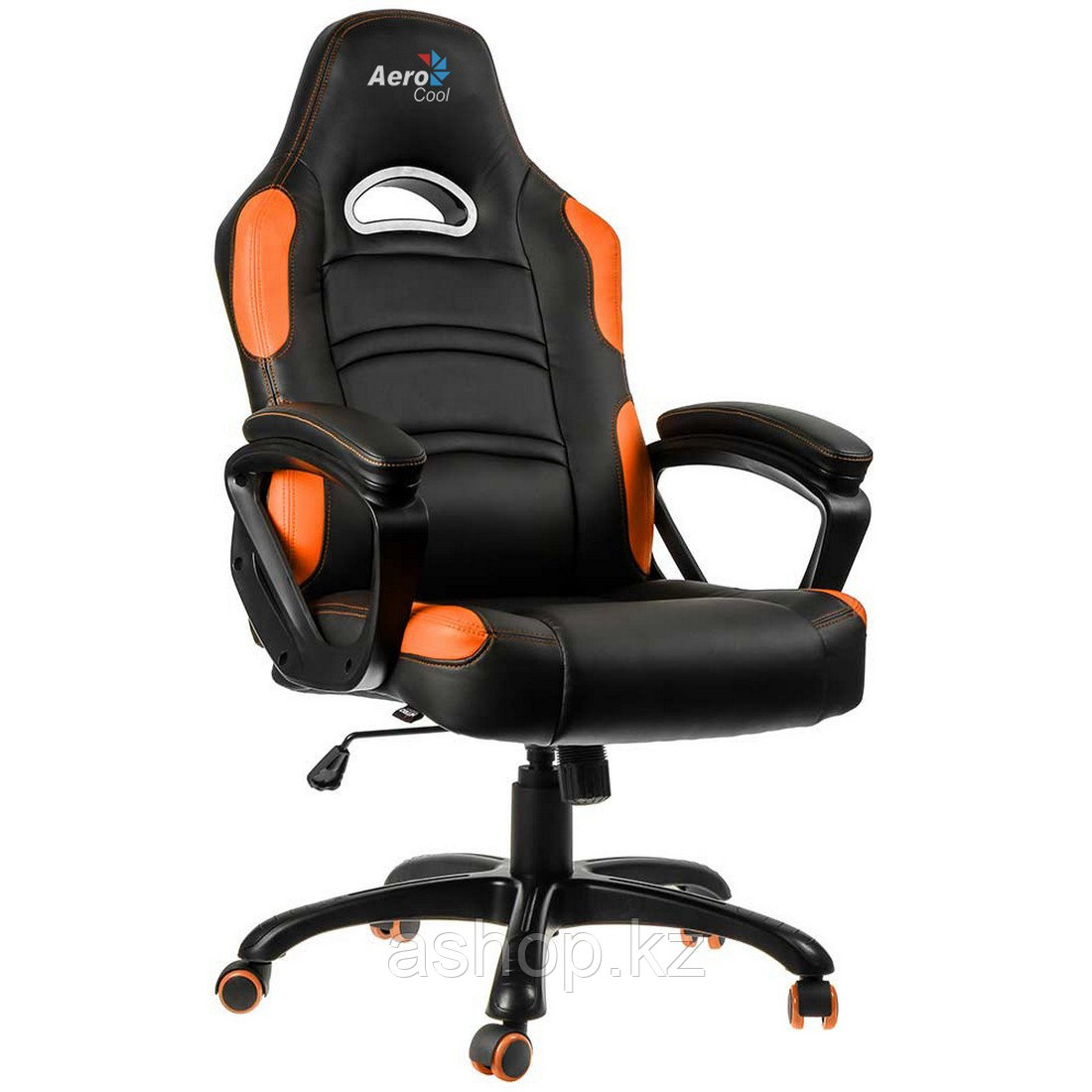 Кресло игровое AeroCool AC80C AIR, Нагрузка (max): 130 кг, Подлокотники, Подголовник, Вентиляция, Цвет: Чёрно-