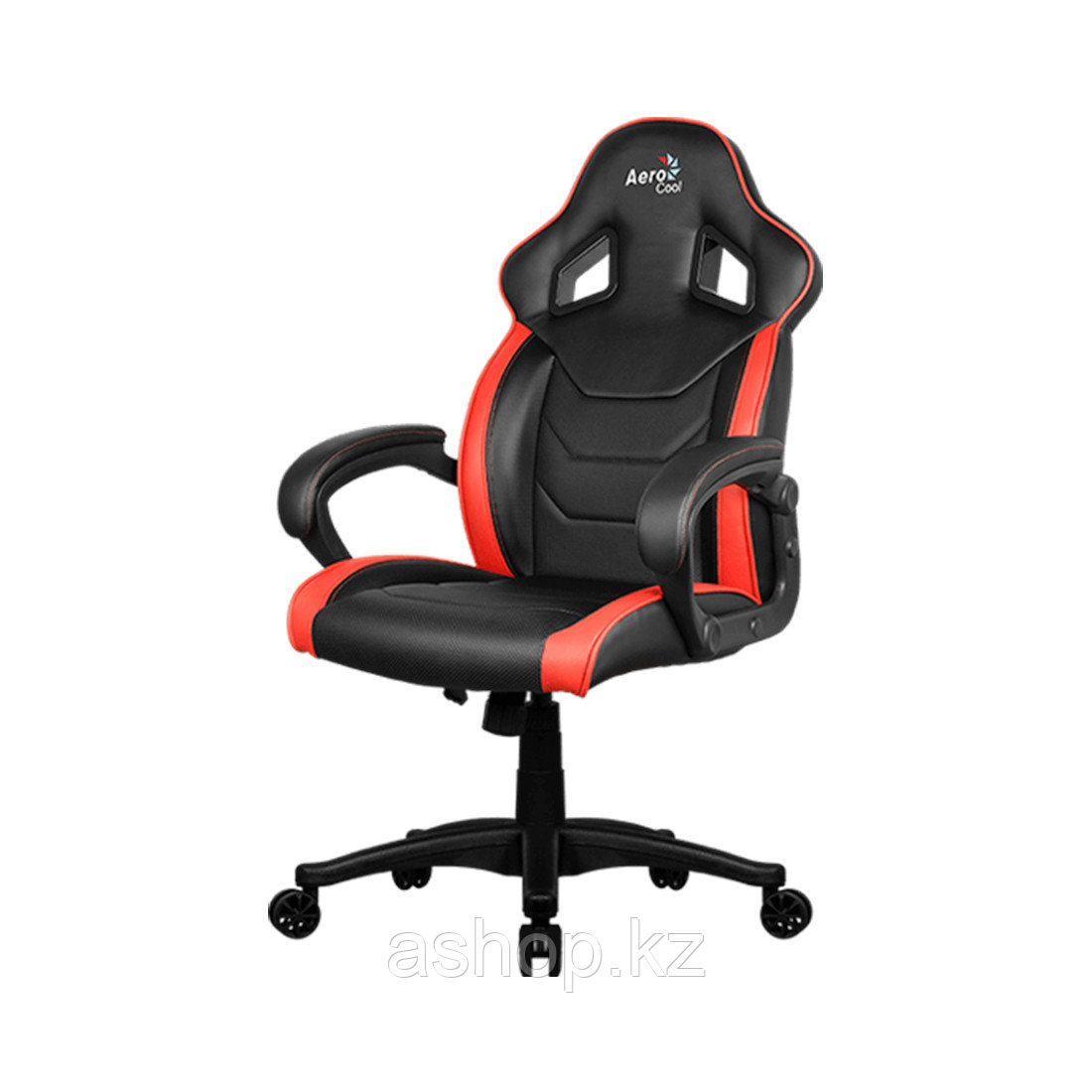 Кресло игровое AeroCool AC60C AIR, Нагрузка (max): 130 кг, Подлокотники, Подголовник, Вентиляция, Цвет: Чёрно-