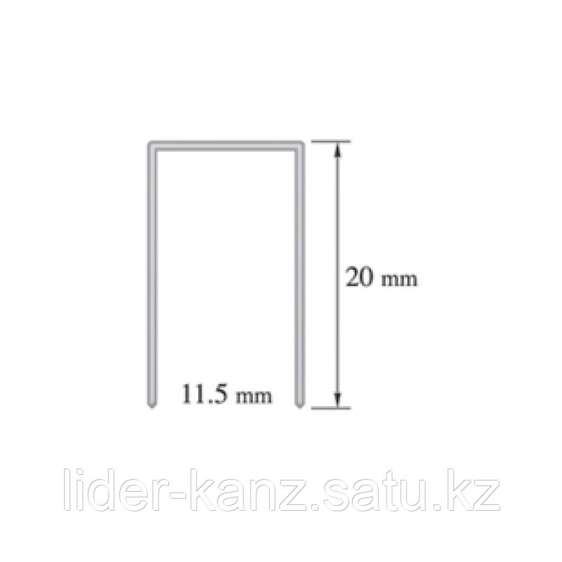 Скобы для степлера №23/20, 160-200л, 1000шт, оцинкованные KW-trio