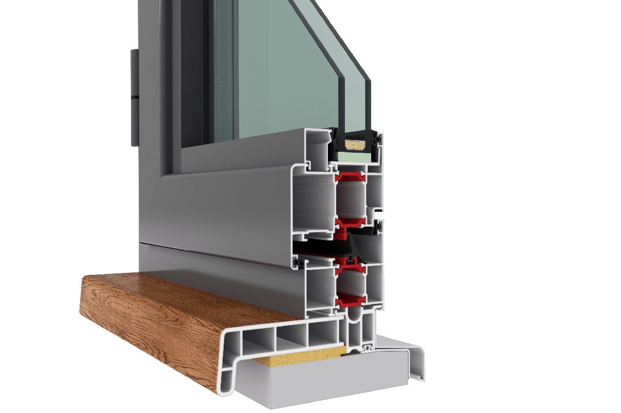 Melke антрацит. трехкамерный стеклопакет salamander bluevolution. алюминиевые окна schuco. калева design plus. алюминиевый профиль для окон рехау.