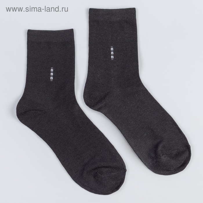 Носки мужские, размер 27-29, цвет чёрный
