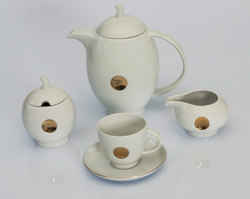 Сервиз кофейный 12 персон 27 предм Point B360 (Exclusive Bohemia, Чехия), фото 1