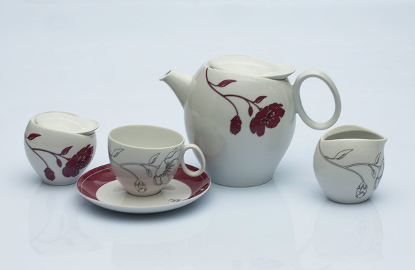 Сервиз кофейный 12 персон 39 предм Qebec (Exclusive Bohemia, Чехия), фото 1