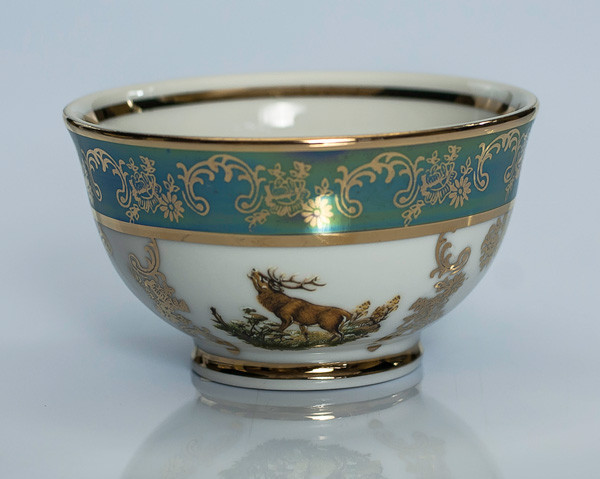 Пиала 10см Охота Зеленая (Carlsbad, Чехия), фото 1