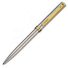 Ручка шариковая, 0.7мм, автомат, корпус металлический серебро/золото Senator Delgado Classic