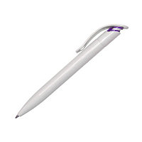 Ручка шариковая, 0.7мм, синяя, автомат, корпус белый/фиолетовый Epene