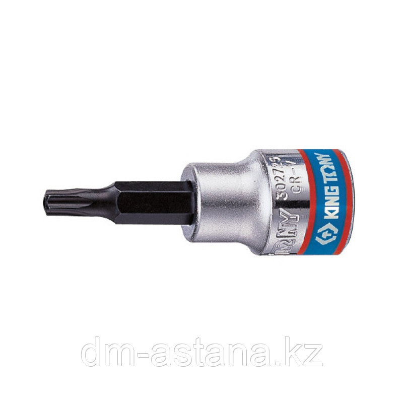 Насадка (бита) торцевая 3/8", TORX, T9, L = 50 мм, с отверстием KING TONY 302709