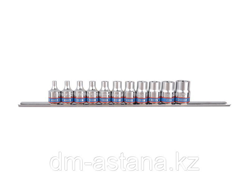 Набор торцевых головок 3/8", TORX Е-стандарт, Е4-Е18, 11 предметов KING TONY 3121PR