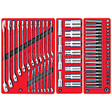 Набор инструментов "СТАНДАРТ" в красной тележке, 186 предметов МАСТАК 52-04186R, фото 3