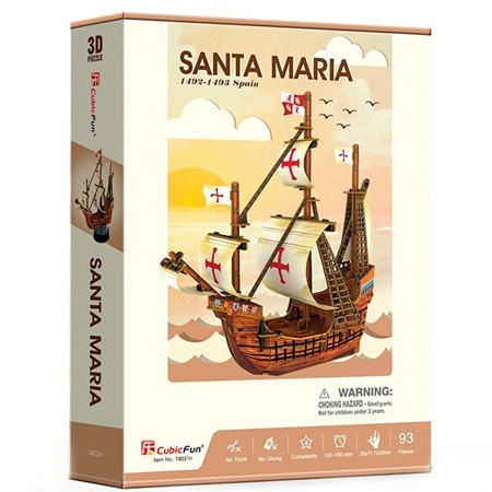 Корабль 3Д-пазл Санта Мария ср.