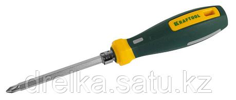 Отвертка KRAFTOOL универсальная с двусторонним стержнем, PH № 0-1-2-3, PZ № 1-2-3, SL 6мм, 8-в-1 , фото 2