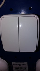 Выключатель двухклавишный без подсветки, открытая установка "СОЮЗ"