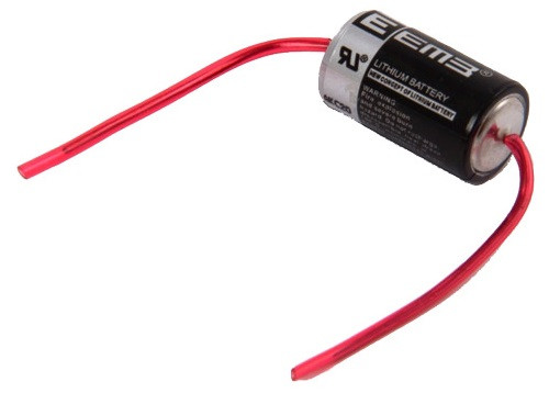 Батарейка 1/2AA 14250 3.6V (ER14250-AX) аксиальные выводы, EEMB