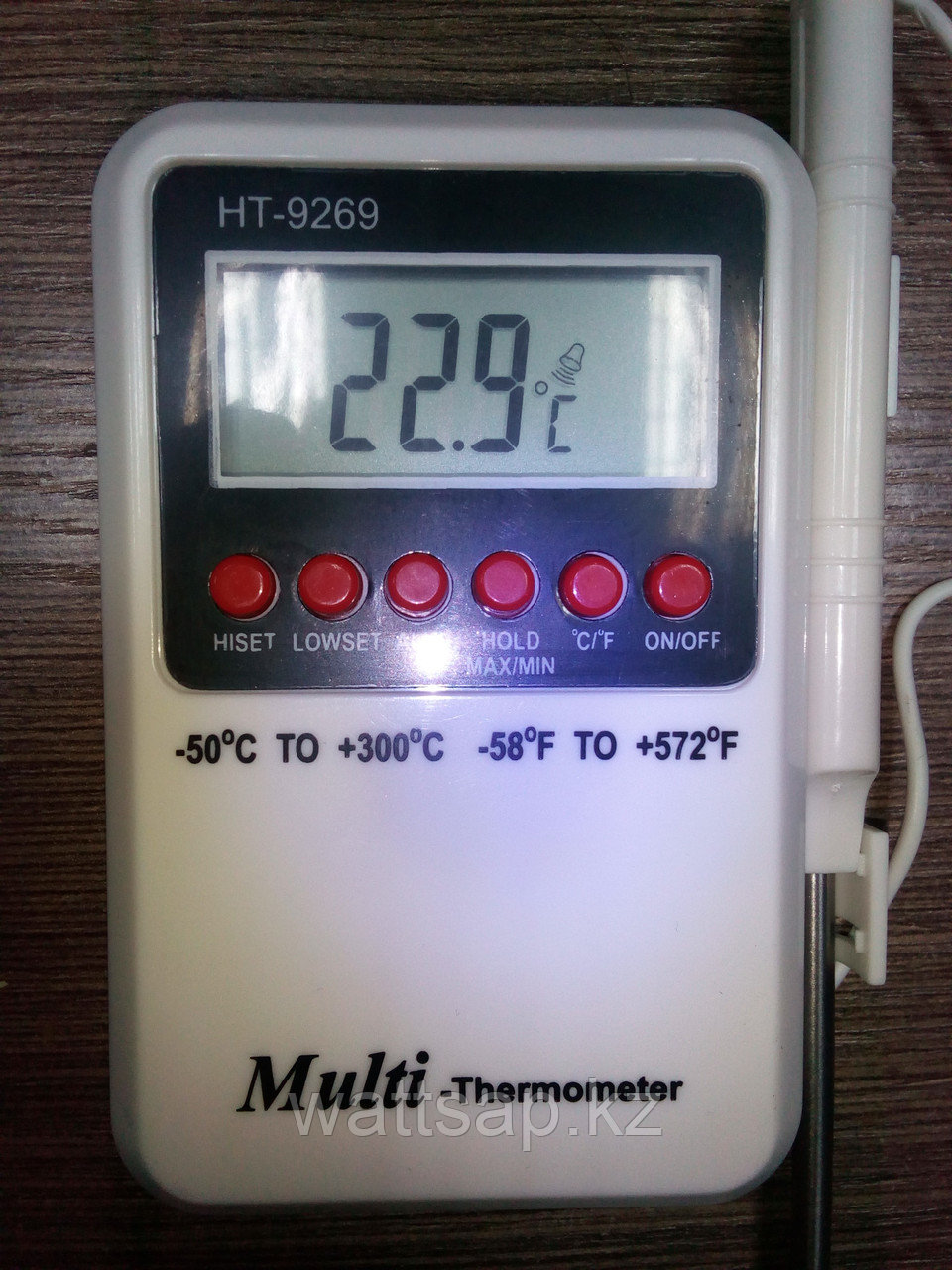 Электронный термометр c щупом на проводе HT-9269