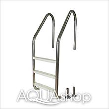 Лестница для бассейна (нержавеющая сталь + пластиковые ступени) PowerFul PSSL01-3/42, 3 ступени