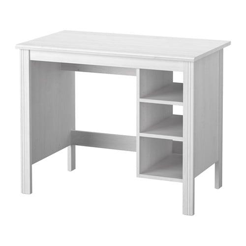 Письменный стол БРУСАЛИ белый, 90x52 см ИКЕА, IKEA - купить по лучшей ...