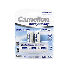 Аккумулятор Camelion AA, 1.2 В, 2300 мАч, NiMH BL2