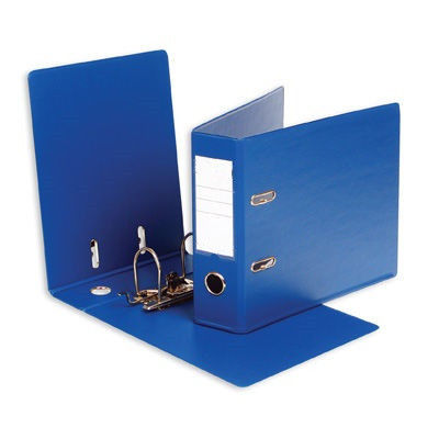 Регистратор A5, 70мм, PVC/Paper, горизонтальный, синий Eisear