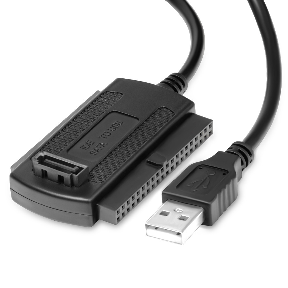 Адаптер USB 2.0 для подключения IDE 3,5", 2,5", SATA - фото 1 - id-p59124371