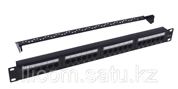 Патч-панель UTP, 19" (1U), 24 порта RJ-45, Cat.5e Dual IDC, APC610073