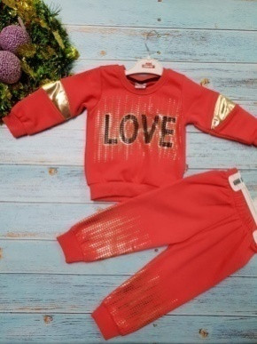 Костюм Love красный