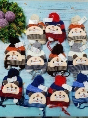 Шапки детские котики