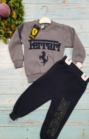Костюм Ferrari серый