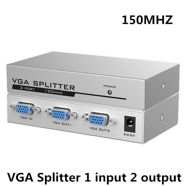 Сплиттер (разветвитель)VGA 2 выхода MT-ViKi   MT-1502-K   150MHz