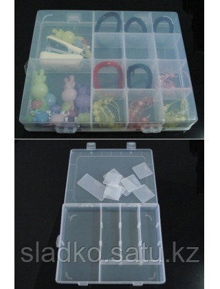 Органайзер для мелочей пластик со съемными перегородками для бисера - фото 1 - id-p4197247