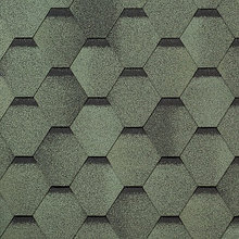 Битумная черепица (Shinglas) Шинглас СБС модифицированная коллекция Сальса (Авокадо)