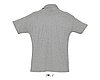 Футболка Поло Sols Summer ll S, серый-меланж, фото 2