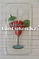 Чехол на Samsung J2 Core (Samsung Galaxy J2 Core) силиконовый прозрачный принт коктейля