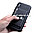 Чехол на iPhone X (Apple iPhone X) кожаный с карманом для карт черный, фото 5