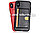 Чехол на iPhone XS (Apple iPhone XS) кожаный с карманом для карт черный, фото 8