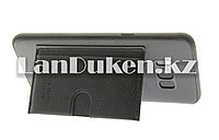 Чехол на Samsung S8 (Samsun Galaxy S8) кожаный с карманом для карт черный