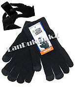Сенсорные перчатки шерстяные одинарные с начёсом Tech Touch для тач дисплеев (цвета в ассортименте)