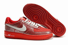 Женские кроссовки Nike Air Force One Premium красные, фото 2